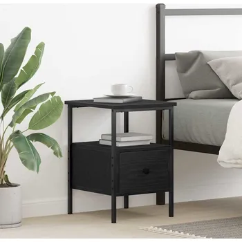 Noční stolek vidaXL Noční skříňka Černý dub 34 x 36 x 50 cm kompozitní dřevo [862923]