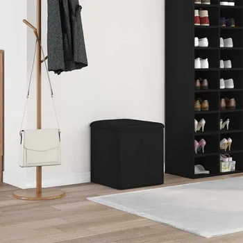 Otoman vidaXL Úložná lavice Černý dub 42 x 42 x 45 cm kompozitní dřevo [862982]