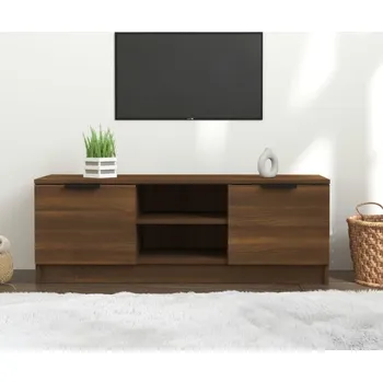 Televizní stolek vidaXL TV skříňka 102x35x36,5 cm kompozitní dřevo [811515] Barva: hnědý dub