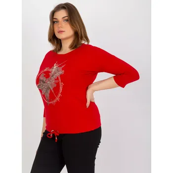 Dámská košile Halenka RV BZ 8455.39 červená jedna velikost