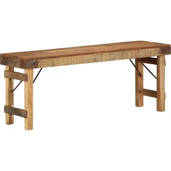 Otoman vidaXL lavice Přírodní 110 x 35 x 46 cm Zrekonstruované staré dřevo [4019621]