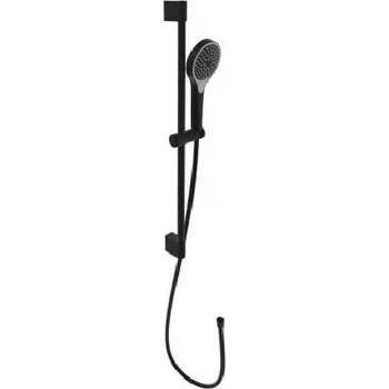 Sprchový set Villeroy & Boch Set sprchové hlavice, tyče a hadice, 3 proudy, matná černá - TVS109007UK0K5