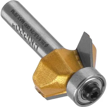 Příslušenství k frézce Fréza B1302 8x12,7x25,4 mm L-9 A- (45°), frézování hran, s ložiskem, pro srážení hran Dnipro-M