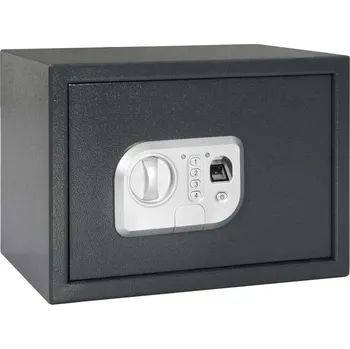 Trezor vidaXL Digitální trezor se zámkem Tmavě šedá 35 x 25 x 25 cm Ocel [42011311]