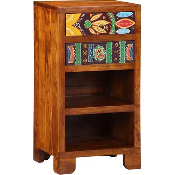 Konferenční stolek vidaXL Květinový koncový stůl se zásuvkou Hnědá 40 x 35 x 75 cm [4016527]