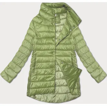 Dámská prošívaná bunda v pistáciové barvě se stojáčkem Minority (P3-6908-396) odstíny zelené S (36)