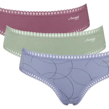 Kalhotky SLOGGI GO CRUSH HIPSTER KALHOTKY C3PACK V008 směs barev L