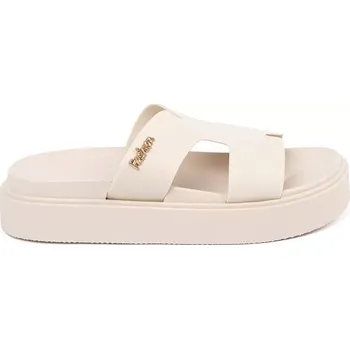 Dámské pantofle Praktické Jasnobeżowy nazouváky dámské platforma 40