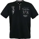 LAVECCHIA tričko pánské 2042 nadměrná velikost černá 7XL