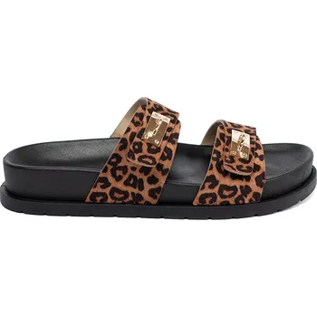 Dámské pantofle Leopardí dámské nazouváky se zlatými prvky 1139LEO Velikost: 37