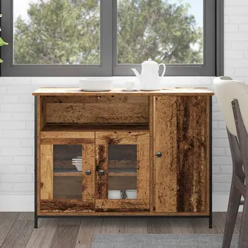 Komoda vidaXL Servírovací skříň Staré dřevo 100 x 35 x 75 cm Kompozitní dřevo [869091]