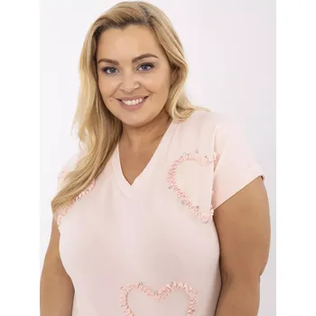 Dámská košile Halenka RV BZ A542.12P světle růžová jedna velikost