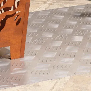 Příslušenství pro gril vidaXL Schodové nášlapy Obdélníkový 4 pcs Stříbrná 90 x 40 cm Hliník [4104336]