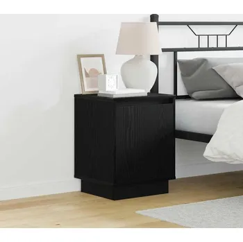 Noční stolek vidaXL Noční skříňka Černý dub 39 x 34,5 x 50 cm Kompozitní dřevo [869596]