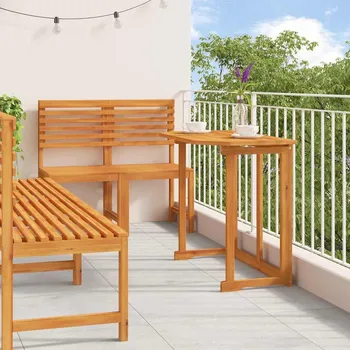 Zahradní sestava vidaXL Zahradní bistro set 5 pcs Hnědá Masivní akátové dřevo [3328698]