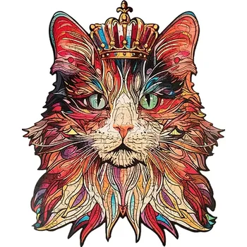 Puzzle Dřevěné puzzle Kočičí král od Puzzle Paradise