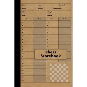 Cizojazyčná kniha Chess Scorebook: 100 Games - Chess Workbook - Notation Scoresheets to Log Scores, Matches, Tournaments and Results - Score Pad (Red Tiger Press)(Brožovaná)