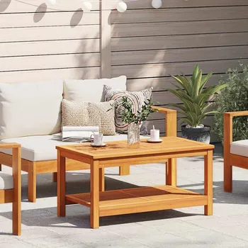 Zahradní stůl vidaXL Konferenční stolek Hnědá 110 x 55 x 45 cm [4108104]