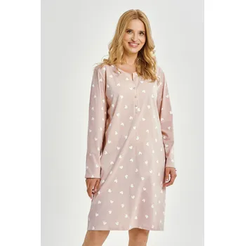 Dámská noční košile 3443 NORI NOČNÍ KOŠILE S-XL Růžová XL