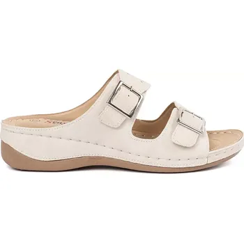 Dámské sandále Pohodlné sandály dámské Jasnobeżowy na klínku 38