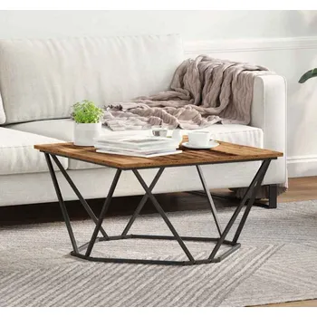 Konferenční stolek vidaXL Konferenční stolek Staré dřevo 80 x 80 x 45 cm [868277]