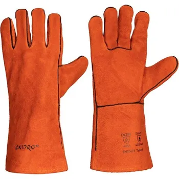 Pracovní rukavice Svářecí rukavice oranžové zesílené vel. XXL, Dnipro-M