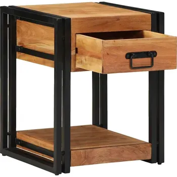 Noční stolek vidaXL Noční skříňka Hnědá 40 x 40 x 50 cm masivní akáciové dřevo [4016704]