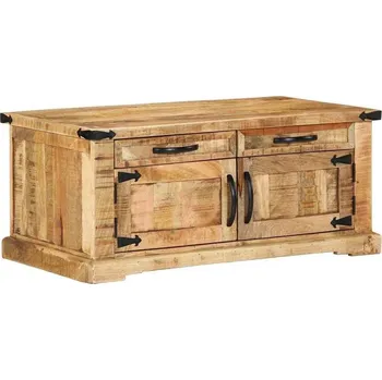 Konferenční stolek vidaXL Konferenční stolek se zásuvkou Hnědá 90 x 50 x 40 cm [4019628]