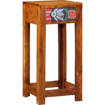 Konferenční stolek vidaXL Telefonní stolek Hnědá 35 x 35 x 75 cm Masivní akáciové dřevo [4016528]