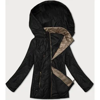 Černá dámská prošívaná bunda s odepínací kapucí S'West (B8356-1) odstíny černé 52