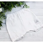 Kulišárny Basic mušelínové kraťasy SNOW VELIKOST: 80