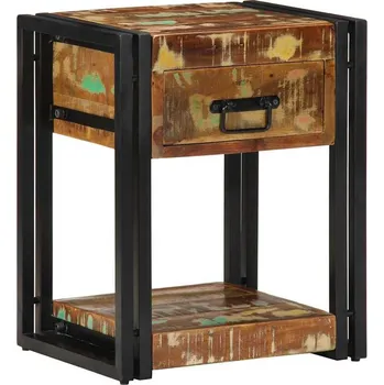 Noční stolek vidaXL Noční skříňka se zásuvkou 2 pcs Vícebarevný 40 x 35 x 50 cm [4016691]