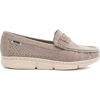 Dámské mokasíny Praktické mokasíny dámské Ciemnobeżowy bez podpatku 37