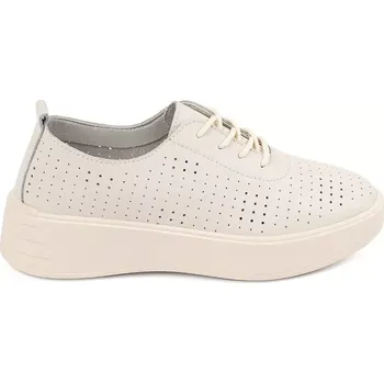 Dámské polobotky Praktické dámské Jasnobeżowy polobotky platforma 40