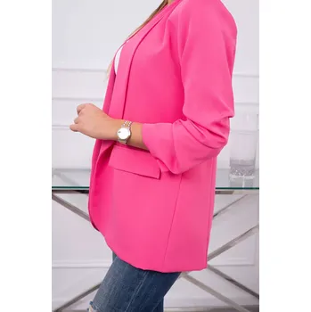 Sako s klopami elegantní růžové UNI