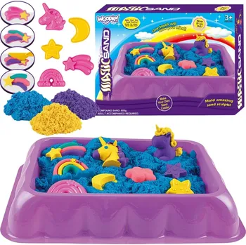 Modelovací hmota Woopie WOOPIE Kinetický písek 0,6 kg Unicorn Set s formičkami