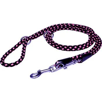 Vodítko pro psa BAFPET Lanové přepínací vodítko UZLÍK (10 mm, 240 cm) - Růžová