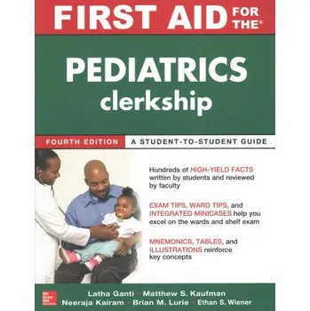 Kniha First Aid for the Pediatrics Clerkship, Fourth Edition (Latha Ganti,Matthew S. Kaufman)(Brožovaná)