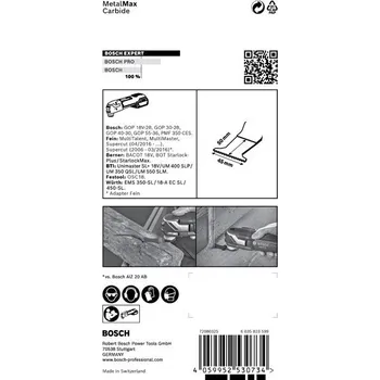 Pilový plátek Pilový list pro víceúčelové nástroje EXPERT MetalMax PAIZ 45 AIT, 45&nbsp;mm [2608900021]