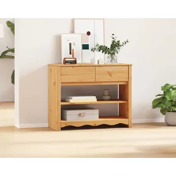 Konzolový stolek vidaXL Konzolový stolek se zásuvkou Drammen Dub 89,5 x 37 x 73 cm [42003046]