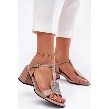 Dámské sandále Sandály na podpatku model 213184 Step in style 36