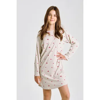 Dívčí šaty 3504 DÍVČÍ TRIČKO ADELE 146-158 šedá 152