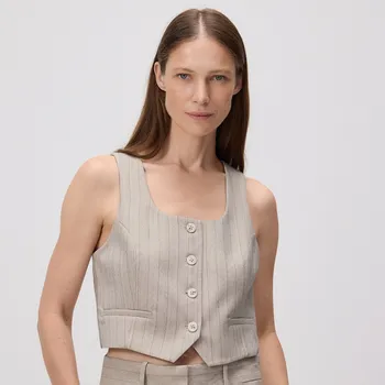 Dámský kabát Reserved - Krátká vesta od obleku - vícebarevná - 317GF-MLC - 317GF-MLC-L