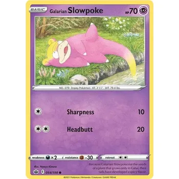 Sběratelská karetní hra Galarian Slowpoke 054/198 - Chilling Reign Typ karty: Reverse Holo