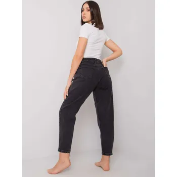 Dámské džíny Trousers jeans-MR-SP-263.65P-dark grey MOONART černá 3201033