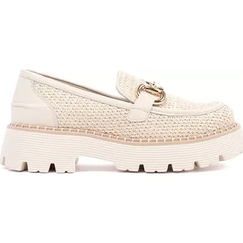 Dámské mokasíny Trendy dámské hnědé mokasíny platforma 36