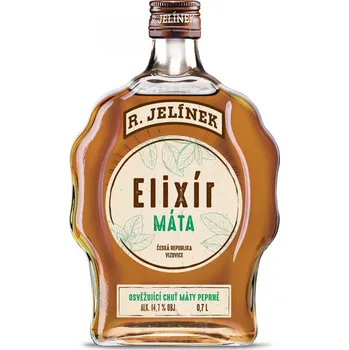 Likér Rudolf Jelínek Elixír z máty 14,7 % 0,7 l
