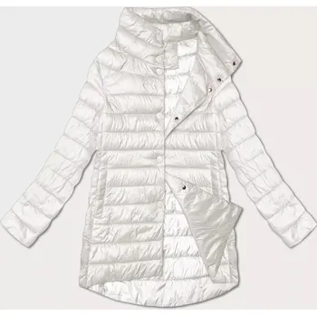 Dámská prošívaná bunda v barvě ecru se stojáčkem Minority (P3-6908-12) odstíny bílé XXL (44)