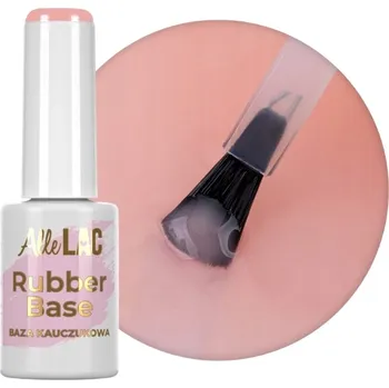 Přípravek na nehty Hybridní báze na nehty ALLELAC 7g Kaučuková báze Rubber Base Soft Peach Č.5