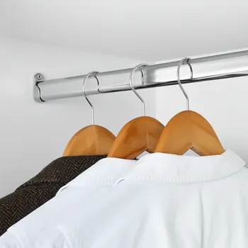 Věšák Interex Věšáková šatní tyč oválná / Chrom lesklý 2 m